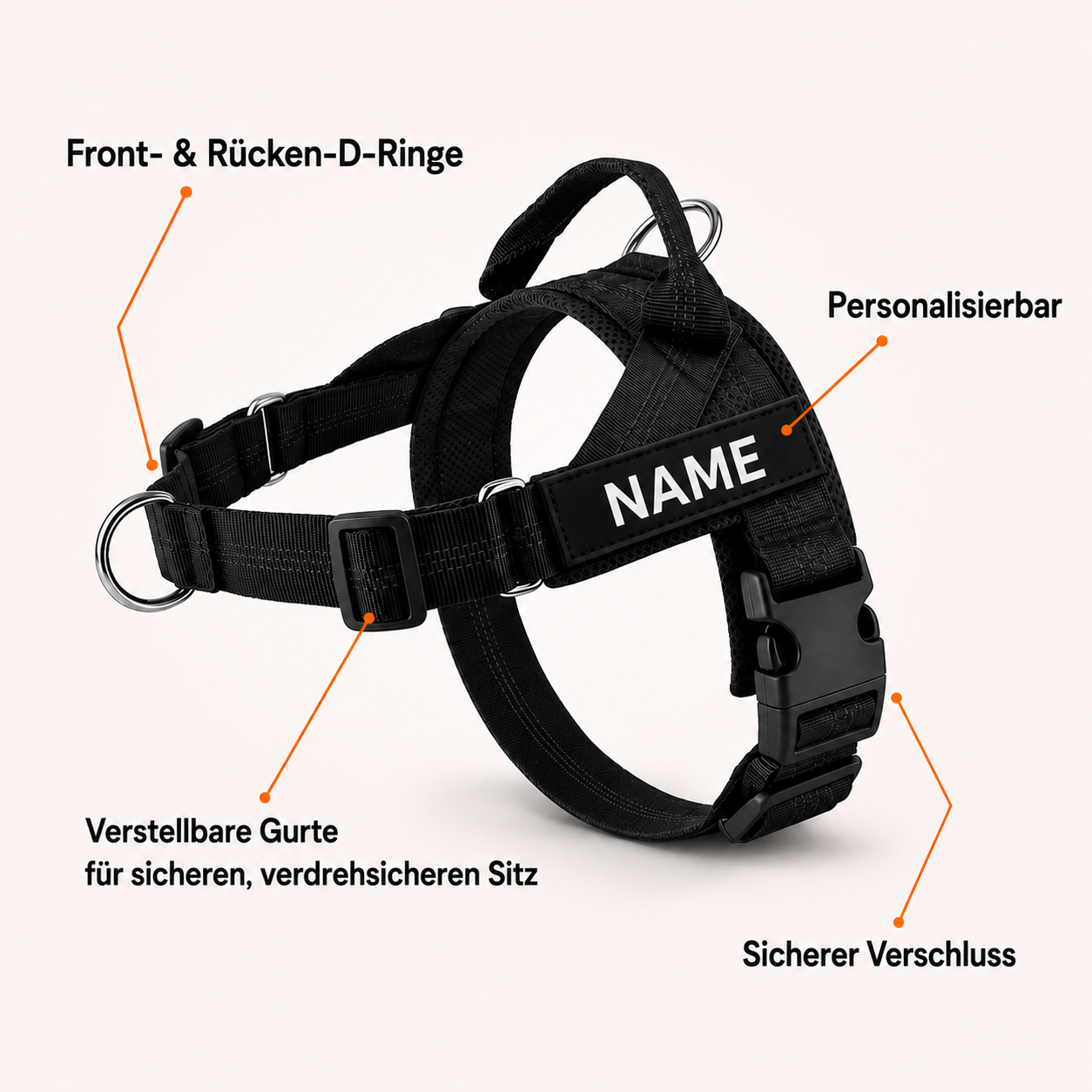 TragPet Anti-Zug Hundegeschirr